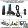 Throttle Grip Handlebar, Universal Throttle Control Grips Cover with LED Display 3 Gears Speed Switch and Power Key Locker Accelerator for Electric Bike Scooter Tricycle (Blue) - Image 4