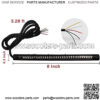 Universal 8" Flexible LED Light Strip with Tail Brake Stop Turn Signal Lights All-in-one for Motorcycle Scooter Quad Cruiser Off Road, Red/Amber - Image 2