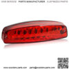 LED Rear Brake Tail Light Red Motorcycle Taillight Compatible with 50cc 70cc 90cc 110cc 125cc Scooter Moped Quad Taotao Sunl JCL Coolster Roketa Kazuma Chinese Atvs