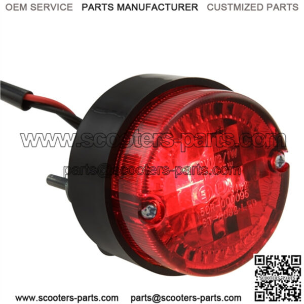 Rear Light round with reflector