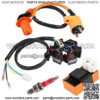Ignition Coil Kit Racing CDI Spark Plug Magneto Stator Wiring Harness Moped Scooter for GY6 125cc 150cc - Image 2