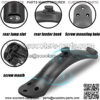 m365 Scooter Mudguard Fender Replacement Accessory Support for Xiaomi Mija Pro with Rear Taillight Back Guard Tools - Image 3