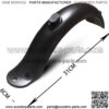 Electric Scooter Rear Fender With Hook Mijia M365 Black White Rear Fender Water Block - Image 2