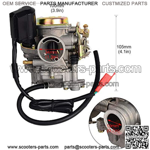 Carb Carburetor for Scooter 50cc GY6 139QMB Moped 49cc 60cc - Image 2