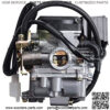 139QMB GY6 Carburetor Air Filter Ignition Coil Compatible with 18mm PD18J Carburetor 49cc 50cc Chinese Scooter Taotao Kymco Jonway Baja Banzer Barton Zipp Romet Jmstar Lance NST Peace - Image 2