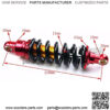 980LBS 9.8" 250mm Motorcycle Rear Shock Suspension Absorber Fit 50cc-160cc ATV Quad 4 Fit for Wheeler Buggy Scooter Dirt Pit Bike Motorcycle Shock Absorber Rear Motorcycle Shock Absorber - Image 2