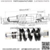 125mm Rear Shock Absorber Suspension 750LBS for E-Bike ATV Scooter Go Kart Bike EA1 EA2 - Image 4