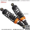 Motorcycle 280 320mm Hydraulic Shock Absorber Damper Suspension Assy for Honda Monkey Dirt Scooter ATV Cafe Racer Bobber Chooper (Color : 280mm)