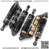 Spring Assemblies Pair Universal 280/320/340360/380mm Motorcycle Air Shock Absorbers Rear Suspension for ATV Scooter Dirt Pit Street Bike Motorcycle Rear Damping (Color : 280mm Gold)