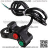 Motorcycle Horn Turn Signal Headlight Switch for 7/8" Handlebar Dirt Bike Scooter ATV