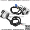 Handlebar Control Button, ABS Black+Silver Chrome Plated Waterproof Horn Switch, Motorcycles OffRoad Vehicles for Electric Scooters ATV - Image 2