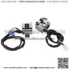 Handlebar Control Button, ABS Black+Silver Chrome Plated Waterproof Horn Switch, Motorcycles OffRoad Vehicles for Electric Scooters ATV - Image 3