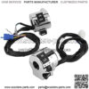 Handlebar Control Button, ABS Black+Silver Chrome Plated Waterproof Horn Switch, Motorcycles OffRoad Vehicles for Electric Scooters ATV - Image 4