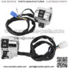 Handlebar Control Button, ABS Black+Silver Chrome Plated Waterproof Horn Switch, Motorcycles OffRoad Vehicles for Electric Scooters ATV - Image 5