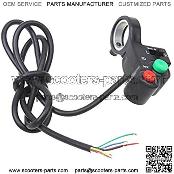Universal 7/8" Handlebar Turn Signal Light & Horn Switch Button for Spotlight Scooter Electrombile Moped