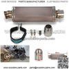 Motorcycle Universal 1.5-2" Inlet Hexagon Exhaust Pipe Slip On Scooter Motorbike ATV Dirt Street Bike