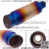 Universal Slip on Modified Exhaust Mufflers with Silencers Compatible with Motorcycle Grom ATV Dirt Bike Street Bike Scooter Pipe Diameter 38mm-51mm Exhaust,Blue - Image 3