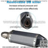 Motorcycle Exhaust Muffler Carbon Fiber 1.5-2 inches Inlet Slip on with Removable DB Killer 38-51mm Universal Scooter Street Bike ATV - Image 2