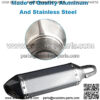 Motorcycle Exhaust Muffler Carbon Fiber 1.5-2 inches Inlet Slip on with Removable DB Killer 38-51mm Universal Scooter Street Bike ATV - Image 4