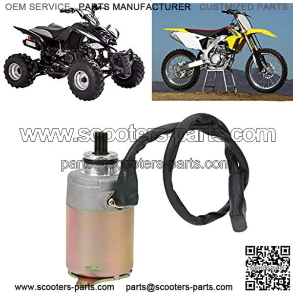 Motorcycle Starter Motor 9Teeth Steel Alloy Electric Starter Motor Copper Wire Replacement for GY6 125cc 150cc Quad Atv Bike Moped Scooter - Image 4