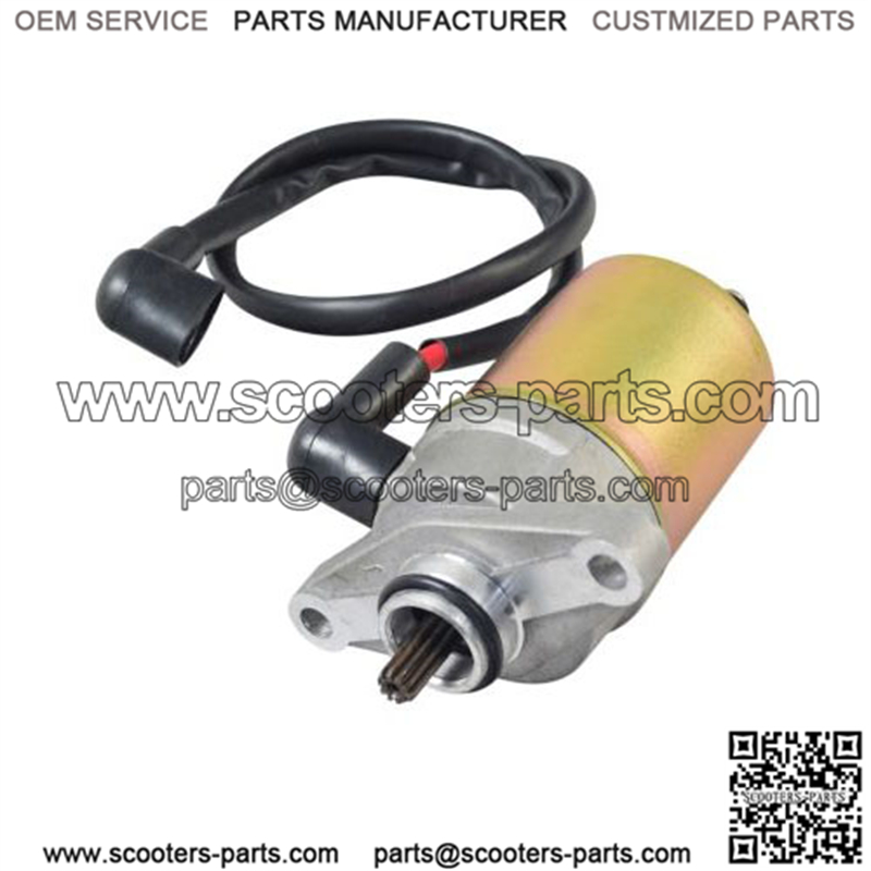 12 VOLT ELECTRIC STARTER MOTOR FOR 50CC QMB139 SCOOTER ENGINES