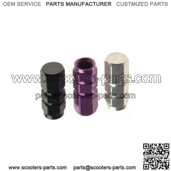 Metal Valve Stem Cap for Scooters, Bikes, and ATVs