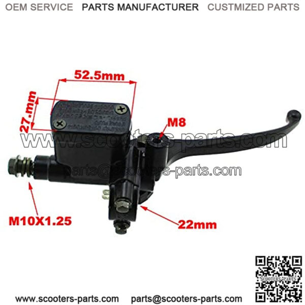 Right Front Brake Master Cylinder For GY6 50cc 125cc 150cc 250cc Scooter Moped ATV Quad For 50cc 70cc 90cc 110cc 125cc ATV Quad Pit Dirt Bike Motorcycle Motocross - Image 2
