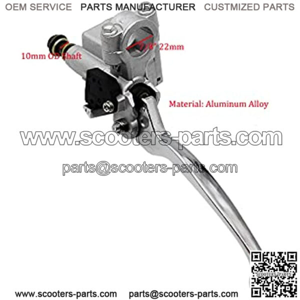 7/8 Inches Right Hydraulic Brake Master Lever Cylinder for 50cc 70cc 90cc 110cc 125cc Pit Dirt Bike ATV Quad Scooter Moped 10mm - Image 4