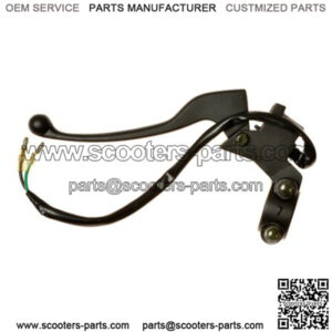 Left Brake Lever Assembly with Stop Light Switch for 50cc, 125cc, & 150cc Scooters