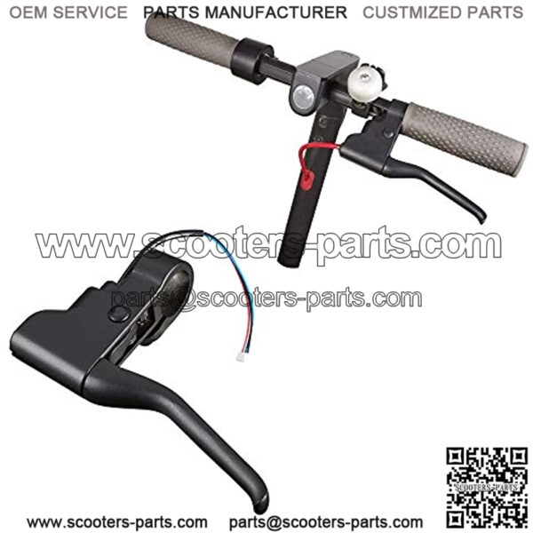 Scooter Brake Handle Brake Lever Spare Parts Lever Handlebar Lever Parts Brake Assembly Kit Handle Replacement Parts Compatible for Xiaomi Mijia M365 Electric Scooter