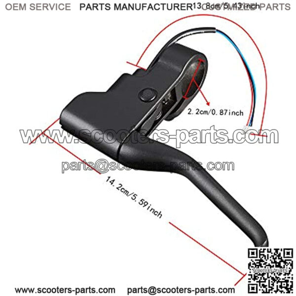 Scooter Brake Handle Brake Lever Spare Parts Lever Handlebar Lever Parts Brake Assembly Kit Handle Replacement Parts Compatible for Xiaomi Mijia M365 Electric Scooter - Image 2
