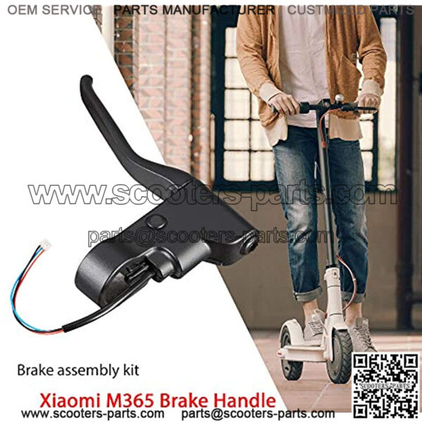 Scooter Brake Handle Brake Lever Spare Parts Lever Handlebar Lever Parts Brake Assembly Kit Handle Replacement Parts Compatible for Xiaomi Mijia M365 Electric Scooter - Image 4
