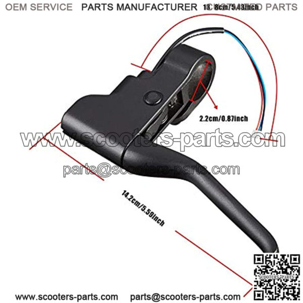Scooter Brake Handle Aluminum Brake Handle Brakes Lever Part Replacement Compatible for Xiaomi 1S M365 Pro2 Electric Scooter - Image 2