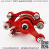 Red Rear Right Side Disk Disc Brake Caliper + Spare Brake Pads For 2 Stroke 43cc 47cc 49cc Engine Chinese Mini Pocket Dirt Bike Scooter Minimoto - Image 4