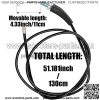 Twist Throttle Accelerator Handle Grip Cable Set for 50cc-90cc 110cc 125cc 140cc 150cc 200cc 250cc 4-Stroke Engine Pit Dirt Mini Pocket Bike ATV Quad Scooter CRF50 XR50 7/8inch 22mm Handlebar - Image 4