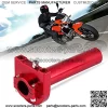 Throttle Twist Grips, Universal 7/8" 22mm Handlebar Throttle Twist Grips Accelerator for Motorcycle Scooter Dirt Bike(Red) - Image 2