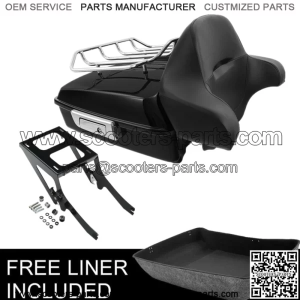 10.7" Chopped Trunk Pad Mounting Fit For Harley Tour Pak Heritage Classic 18-22 (For: Harley-Davidson)