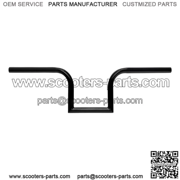 7" Rise Z-Bar 1" Handlebar Bar Fit For Harley Sportster 883 1200 Dyna Street Bob (For: Harley-Davidson)