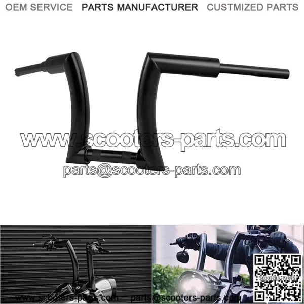 Black 12" Ape Hanger Bar 2" Handlebar Fit For Harley Road King Dyna Low Rider US (For: Harley-Davidson)