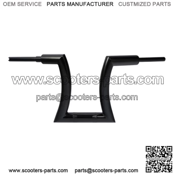 Black 14" Rise 2" Hanger Bar Handlebar Fit For Harley Sportster Road King FLHR (For: Harley-Davidson)