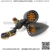 Red CNC Motorcycle Bullet LED Turn Signal Light Blinker Indicator Front Rear Tail Light Compatible with Honda Harley Yamaha Suzuki Chopper - Image 3